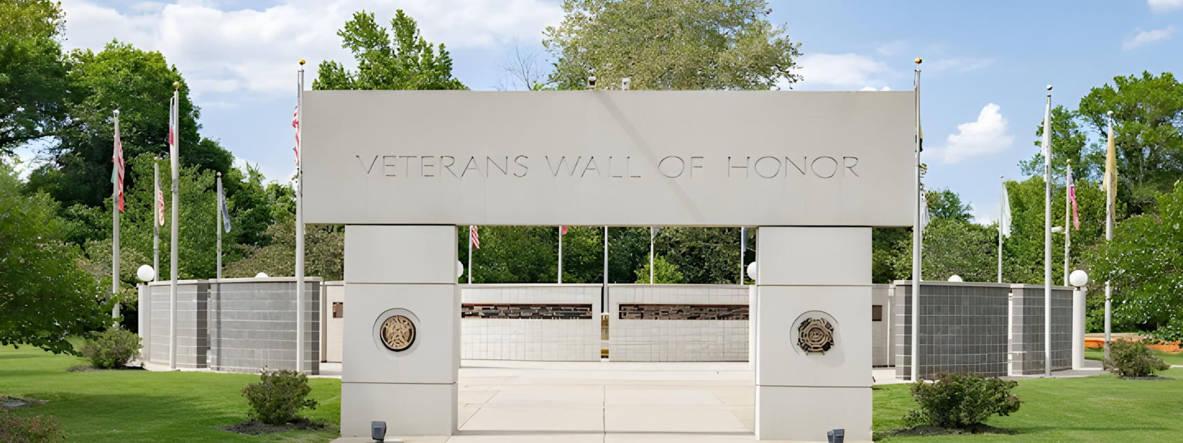 This is a picture of at the Veterans Wall of Honor in Bella Vista, AR.