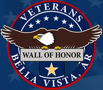 This is a picture of the seal of the Veterans Wall of Honor in Bella Vista, AR.