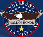 This is a picture of the seal of the Veterans Wall of Honor in Bella Vista, AR.