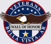 This is a picture of the seal of the Veterans Wall of Honor in Bella Vista, AR.