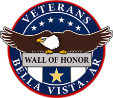 This is a picture of the seal of the Veterans Wall of Honor in Bella Vista, AR.